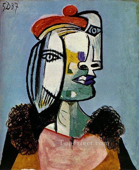 Portrait de femme 1 1937 Cubist Oil Paintings